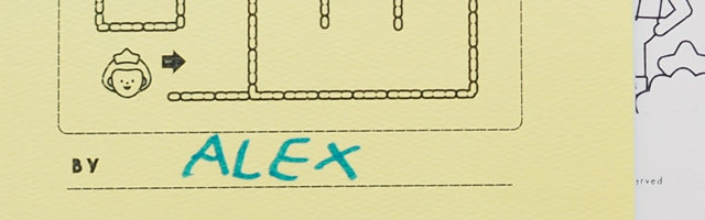 Let your child to write his or her name