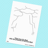 [040] God Speaks From Mount Sinai - Creative Drawing Pages Printable