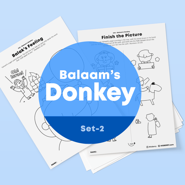 Balaam and His Donkey-Drawing Coloring Pages Printable for kids - HISBERRY