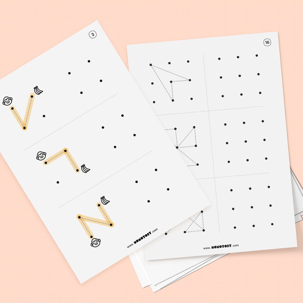 Geoboard Printable - Basic Line & Shape