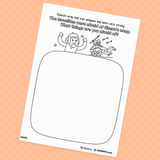 [064] The Story of Deborah-Creative Drawing Pages Printable