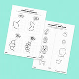 [002] God Makes Adam and Eve - Drawing Coloring Pages Printable