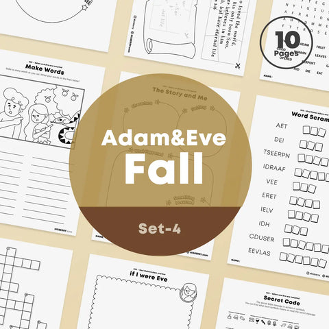 [003] The Fall of Adam and Eve - Bible Verse Activity Worksheets