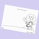 [003] The Fall of Adam and Eve - Creative Drawing Pages Printable