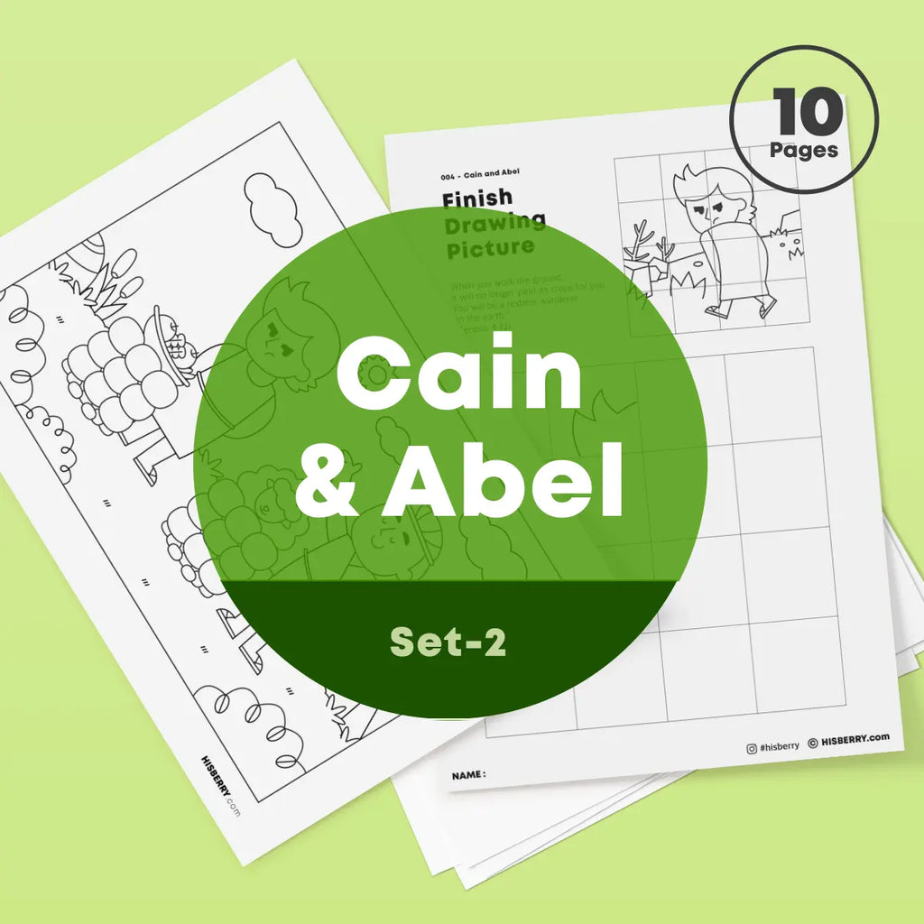 [004] Cain and Abel - Drawing Coloring Pages Printable