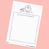 [005] Noah builds the Ark1 - Creative Drawing Pages Printable