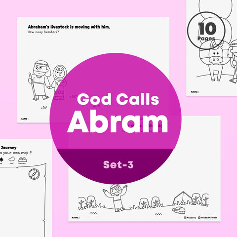 [007] God Calls Abram - Creative Drawing Pages Printable