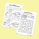 [007] God Calls Abram - Drawing Coloring Pages Printable