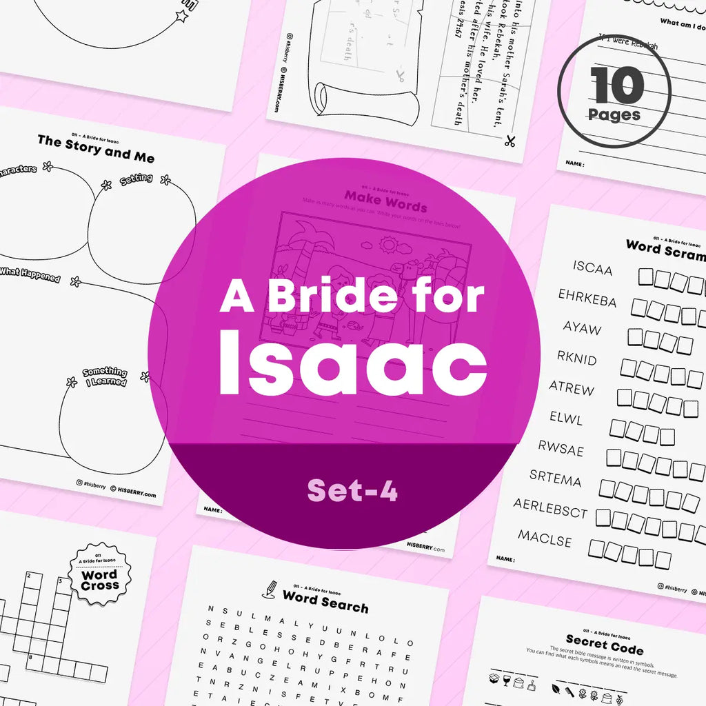 [011] A Bride for Isaac - Bible Verse Activity Worksheets
