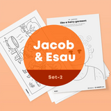 [013] Jacob and Esau -  Drawing Coloring Pages Printable