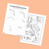 [013] Jacob and Esau -  Drawing Coloring Pages Printable
