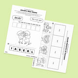 [018] Jacob is forgiven by Esau - Drawing Coloring Pages Printable