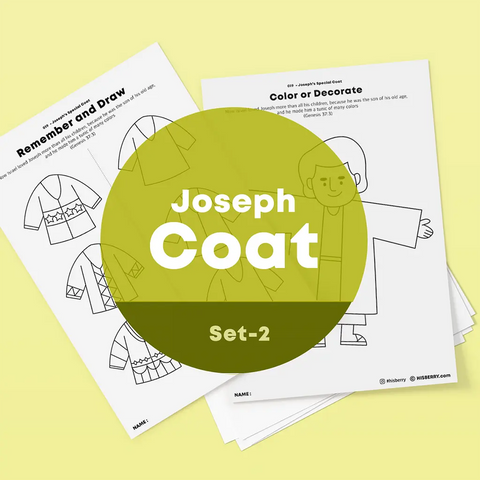 [019] Joseph's Special Coat - Drawing Coloring Pages Printable