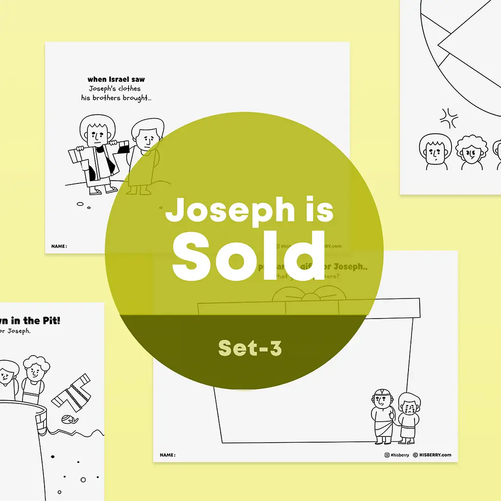 [020] Joseph Is Sold by His Brothers - Creative Drawing Pages Printable
