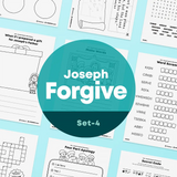 [025] Joseph Forgives His Brothers - Bible Verse Activity Worksheets