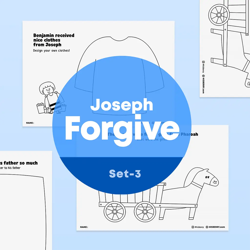 [025] Joseph Forgives His Brothers - Creative Drawing Pages Printable