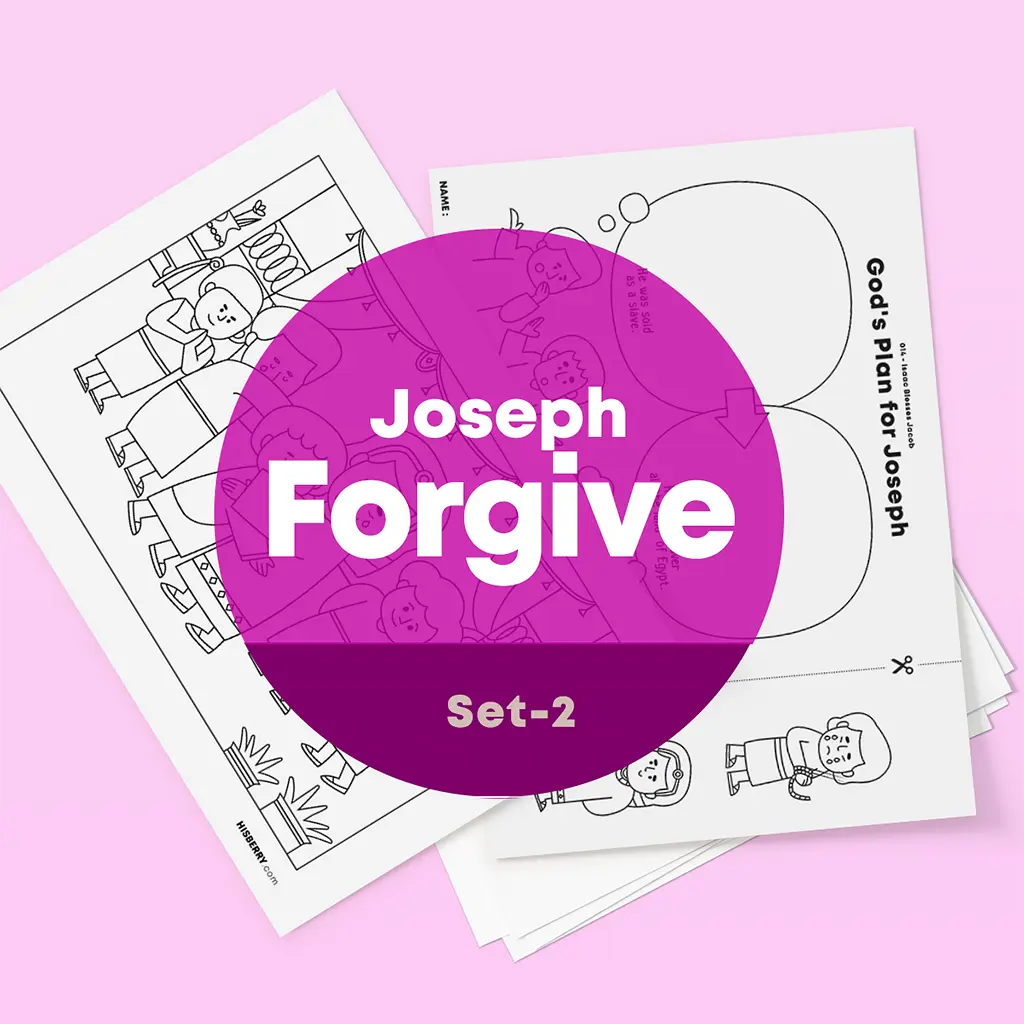 [025] Joseph Forgives His Brothers - Drawing Coloring Pages Printable
