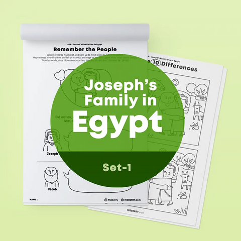[026] Joseph's Family Live in Egypt - Activity Worksheets