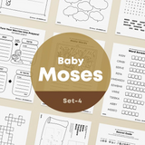 [027] The Israelites Are Slaves and Baby Moses - Bible Verse Activity Worksheets