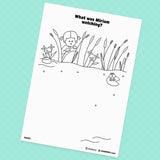 [027] The Israelites Are Slaves and Baby Moses - Creative Drawing Pages Printable