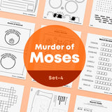 [028] Moses Kills An Egyptian- Bible Verse Activity Worksheets
