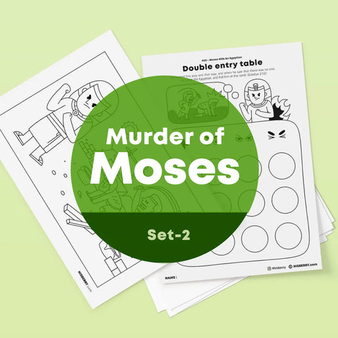 [028] Moses Kills An Egyptian- Drawing Coloring Pages Printable