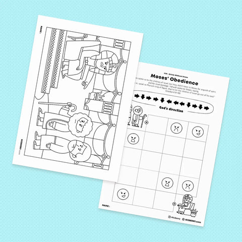 Obeying Commandments Coloring Pages