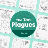 [031-1] The Ten Plagues - Bible Verse Activity Worksheets