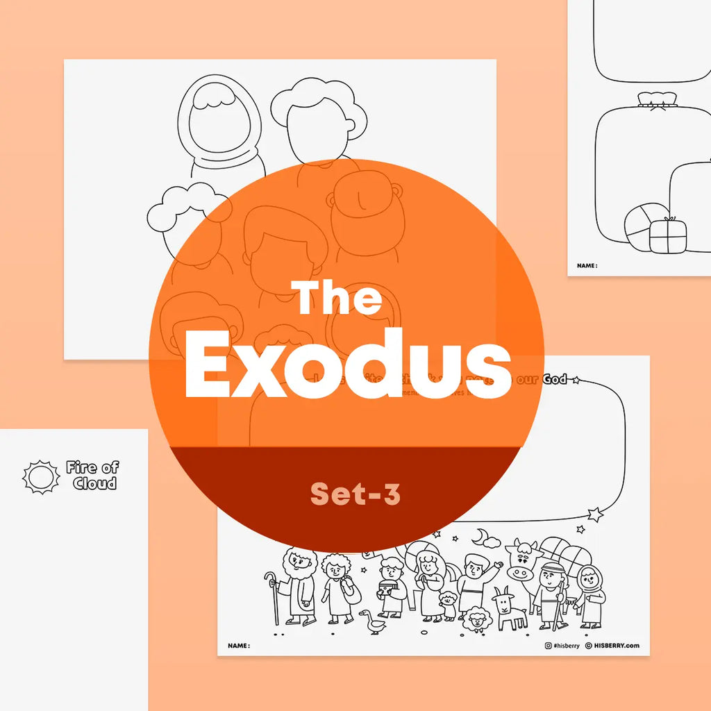 [033] The Exodus -  Creative Drawing Pages Printable