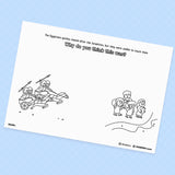 [034] Crossing the Red Sea - Creative Drawing Pages Printable