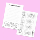 [034] Crossing the Red Sea - Drawing Coloring Pages Printable