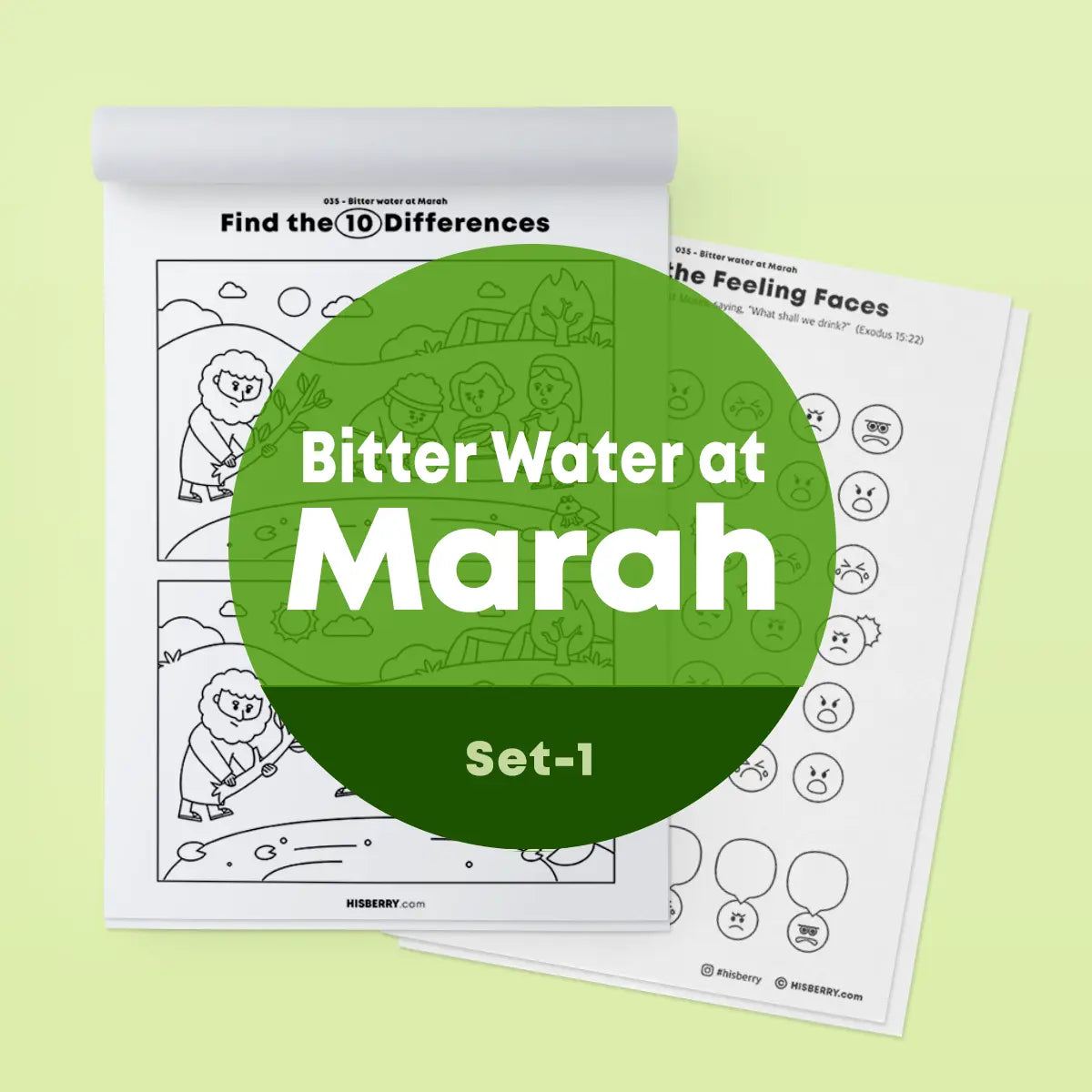 Bitter Water at MarahActivity Worksheets Bible Lesson For Kids HISBERRY