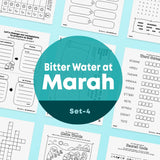 [035] Bitter Water at Marah - Bible Verse Activity Worksheets