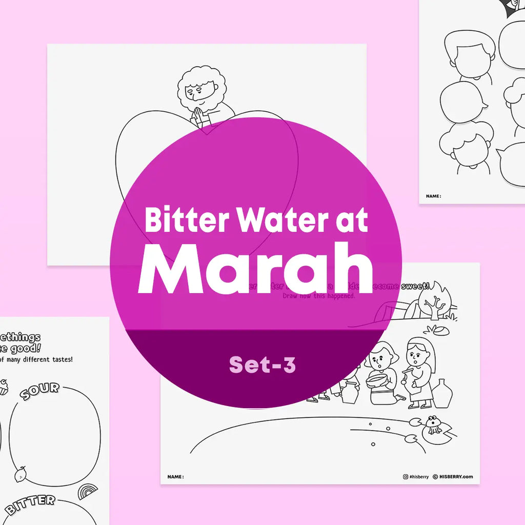 [035] Bitter Water at Marah - Creative Drawing Pages Printable