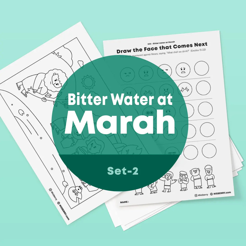 [035] Bitter Water at Marah - Drawing Coloring Pages Printable