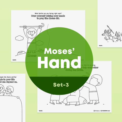 [038] Moses Holds up His hands - Creative Drawing Pages Printable