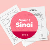 [040] God Speaks From Mount Sinai - Drawing Coloring Pages Printable