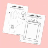 [040] God Speaks From Mount Sinai - Drawing Coloring Pages Printable
