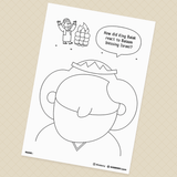 [053] Balaam and His Donkey-Creative Drawing Pages Printable