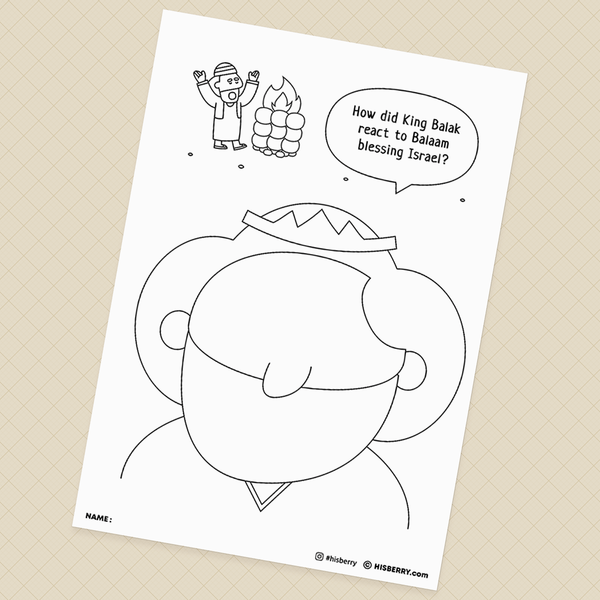 Balaam and His Donkey-Creative Drawing Pages Printable for Kids - HISBERRY