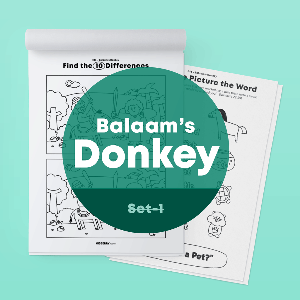 [053] Balaam and His Donkey-Activity Worksheets