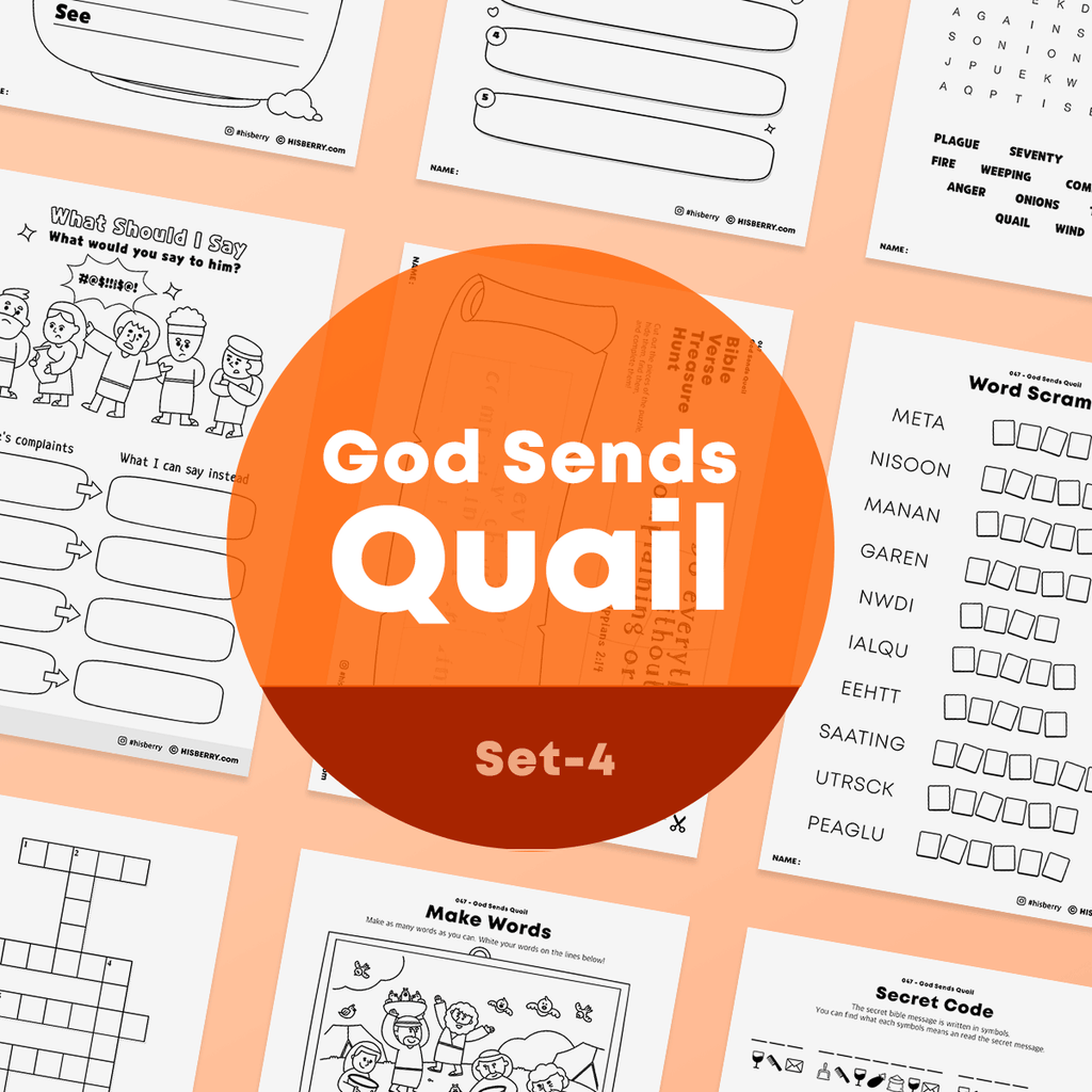 the-lord-sends-quail-bible-verse-activity-worksheet-bible-for-kids-hisberry for Free Printable Bible Activity Worksheets The Lord Sends Quail-Bible Verse Activity Worksheet Bible for Kids - HISBERRY for Free Printable Bible Activity Worksheets