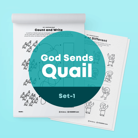 [047] The Lord Sends Quail - Activity Worksheets