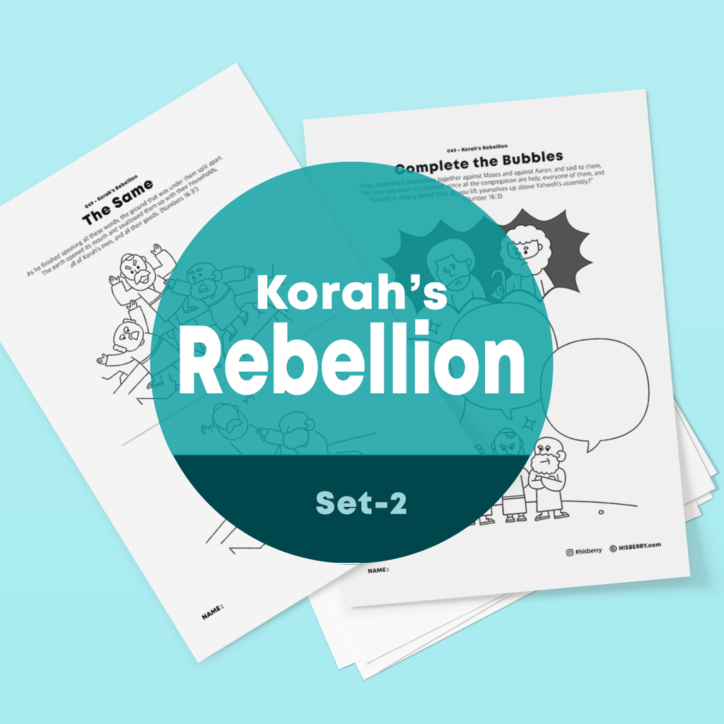 [049] Korah's Rebellion - Drawing Coloring Pages Printable