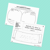 [050] Moses Strikes the Rock - Bible Verse Activity Worksheet