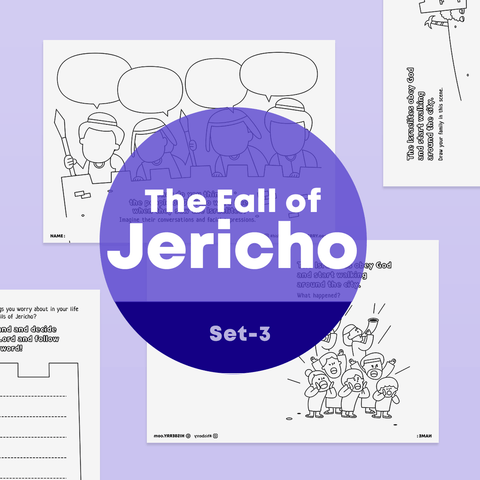 [058] The Fall of Jericho-Creative Drawing Pages Printable