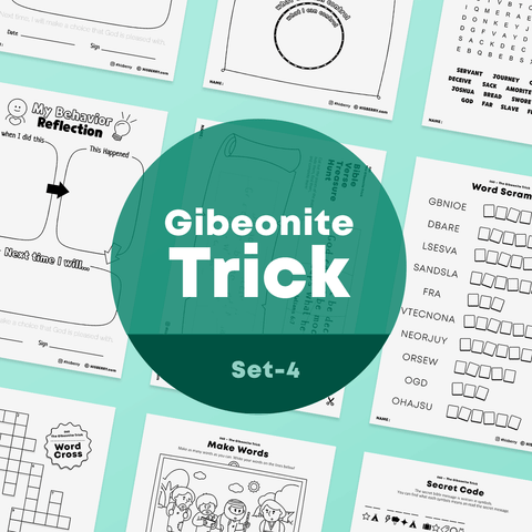 [060] The Gibeonite Trick-Bible Verse Activity Worksheet