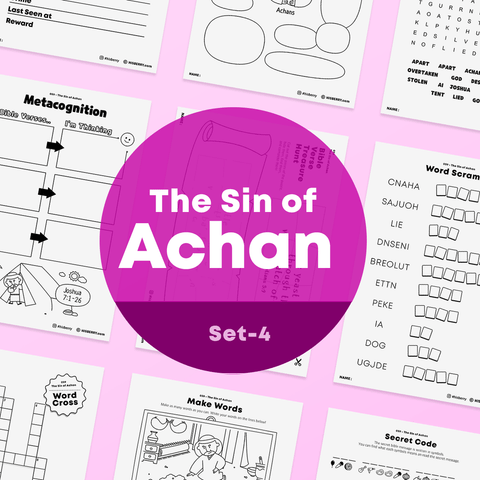 [059] The Sin of Achan-Bible Verse Activity Worksheet
