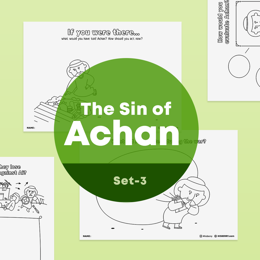 [059] The Sin of Achan-Creative Drawing Pages Printable
