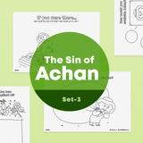 [059] The Sin of Achan-Creative Drawing Pages Printable
